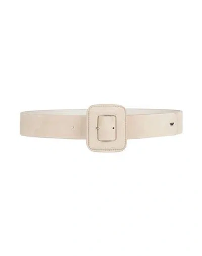 Weekend Max Mara Woman Belt Beige Size Xl Leather In Sand