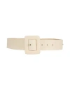 Weekend Max Mara Woman Belt Cream Size M Leather In White