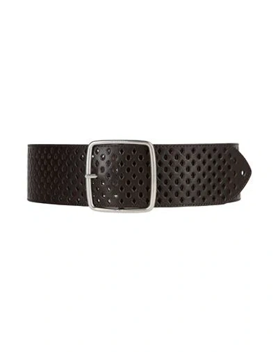Weekend Max Mara Woman Belt Dark Brown Size Xl Leather
