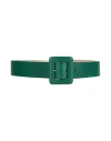 Weekend Max Mara Woman Belt Emerald Green Size M Leather