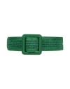 Weekend Max Mara Woman Belt Green Size L Leather In Green
