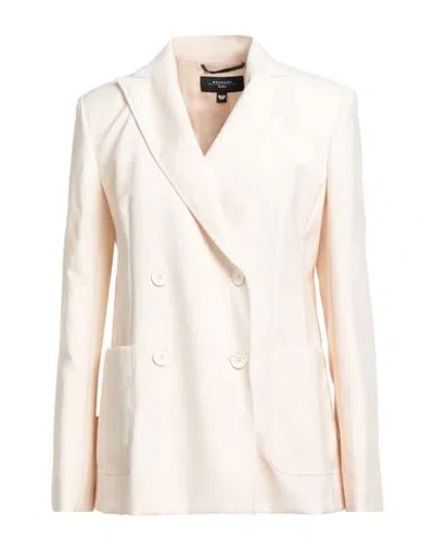 Weekend Max Mara Woman Blazer Beige Size 10 Wool In Pink