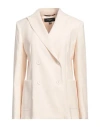 Weekend Max Mara 'nervoso' Double-breasted Jacket In Light Wool In Beige