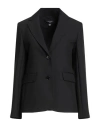 Weekend Max Mara Woman Blazer Black Size 10 Polyester, Viscose, Elastane In Blue