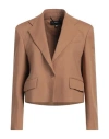 Weekend Max Mara Woman Blazer Camel Size 8 Viscose, Linen In Beige