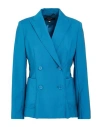 Weekend Max Mara Woman Blazer Deep Teal Size 2 Virgin Wool In Green