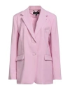 Weekend Max Mara Woman Blazer Light Pink Size 16 Virgin Wool