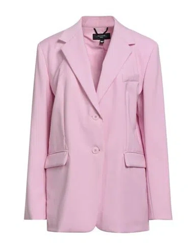 Weekend Max Mara Woman Blazer Light Pink Size 16 Virgin Wool