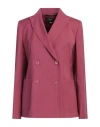 Weekend Max Mara Woman Blazer Magenta Size 8 Virgin Wool