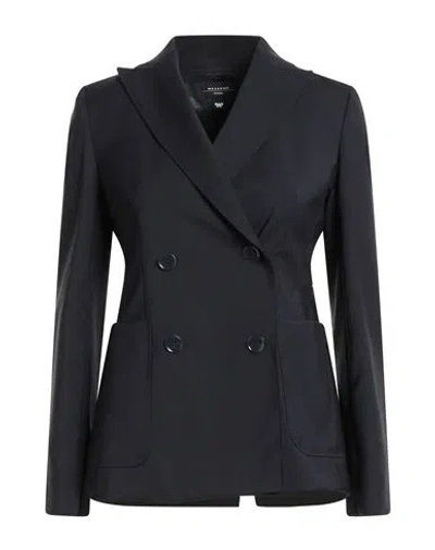 Weekend Max Mara Woman Blazer Midnight Blue Size 8 Virgin Wool