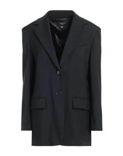 Weekend Max Mara Woman Blazer Navy Size 12 Virgin Wool