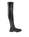 Weekend Max Mara Woman Boot Black Size 8 Textile Fibers In Black