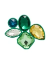 Weekend Max Mara Plastic Brooch In Green