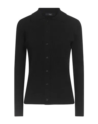 Weekend Max Mara Woman Cardigan Black Size Xl Viscose, Polyester, Polyamide, Elastane