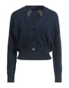 Weekend Max Mara Woman Cardigan Midnight Blue Size Xs Cotton, Polyamide In Blue