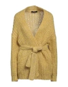Weekend Max Mara Woman Cardigan Yellow Size Xl Acrylic, Polyamide, Mohair Wool In Yellow