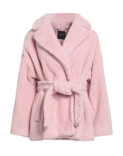 Weekend Max Mara Woman Coat Light Pink Size 8 Virgin Wool, Polyester, Polyamide