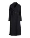 Weekend Max Mara Woman Coat Midnight Blue Size 6 Virgin Wool In Black