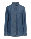 Weekend Max Mara Woman Denim Shirt Blue Size 10 Cotton In Blue
