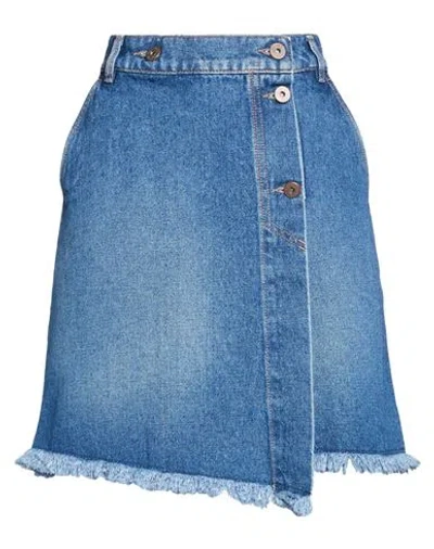 Weekend Max Mara Woman Denim Skirt Blue Size 10 Cotton