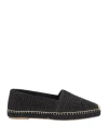 Weekend Max Mara Woman Espadrilles Black Size 10 Textile Fibers