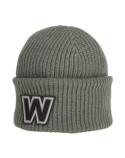 Weekend Max Mara Woman Hat Military Green Size 6 ⅞ Virgin Wool