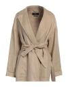 Weekend Max Mara Beige Linen Jacket With Belt In Neutral