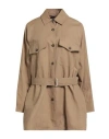 Weekend Max Mara Woman Jacket Sand Size 10 Cotton, Linen In Brown
