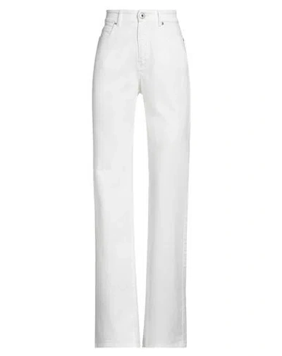 Weekend Max Mara Woman Jeans White Size 4 Cotton, Elastane