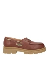 Weekend Max Mara Woman Loafers Brown Size 9 Leather