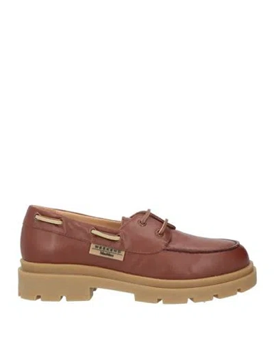 Weekend Max Mara Woman Loafers Brown Size 9 Leather