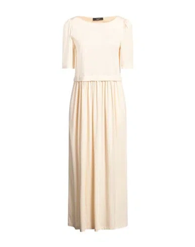 Weekend Max Mara Woman Maxi Dress Beige Size Xxl Cotton