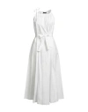 Weekend Max Mara Woman Maxi Dress Black Size 12 Cotton In White