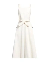 Weekend Max Mara Woman Midi Dress Beige Size 12 Cotton