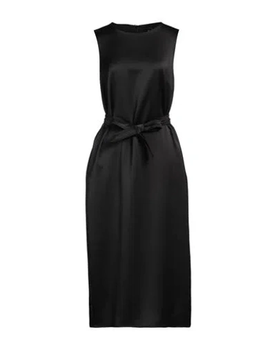 Weekend Max Mara Woman Midi Dress Black Size 6 Polyester In Black