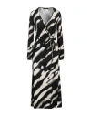 Weekend Max Mara Woman Midi Dress Black Size M Viscose, Polyamide, Elastane In Black