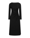 Weekend Max Mara Woman Midi Dress Black Size Xxl Polyamide, Lyocell, Viscose, Elastane