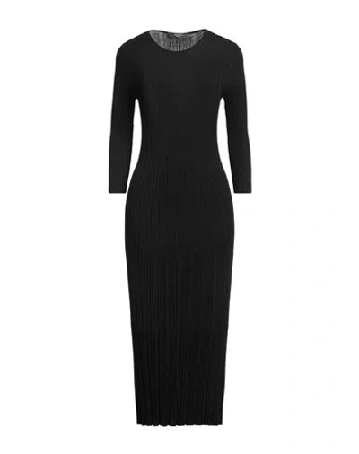 Weekend Max Mara Woman Midi Dress Black Size Xxl Viscose, Polyester