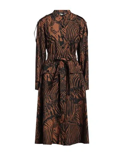 Weekend Max Mara Woman Midi Dress Brown Size 12 Cotton