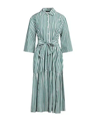 Weekend Max Mara Woman Midi Dress Emerald Green Size 4 Cotton