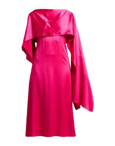 Weekend Max Mara Woman Midi Dress Fuchsia Size 10 Polyester