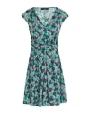 Weekend Max Mara Woman Mini Dress Green Size Xl Cotton In Multi