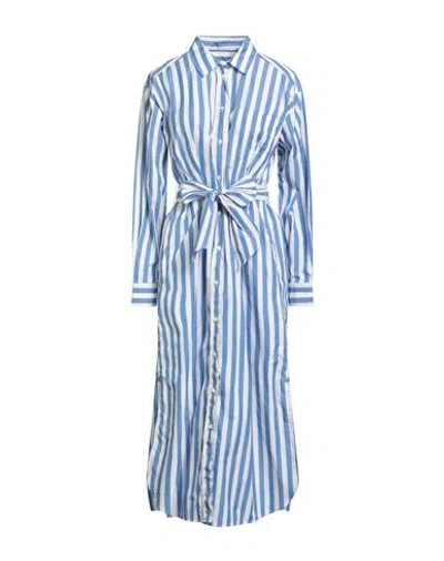Weekend Max Mara Woman Midi Dress Light Blue Size 14 Cotton