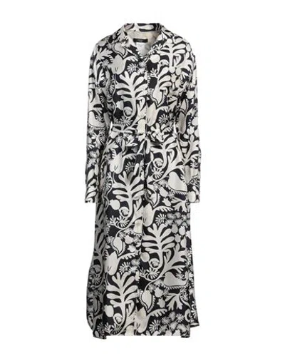 Weekend Max Mara Woman Midi Dress Midnight Blue Size 16 Silk