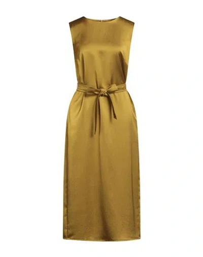 Weekend Max Mara Woman Midi Dress Mustard Size 10 Polyester