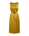 Weekend Max Mara Woman Midi Dress Mustard Size 6 Polyester In Yellow