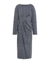 Weekend Max Mara Woman Midi Dress Navy Size L Cotton, Viscose, Polyamide, Elastane