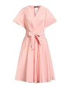 Weekend Max Mara Woman Midi Dress Pink Size 10 Polyester, Cotton