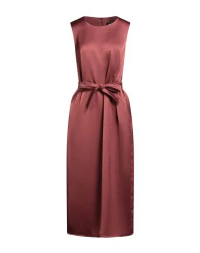 Weekend Max Mara Woman Midi Dress Rust Size 12 Polyester