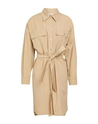 Weekend Max Mara Woman Midi Dress Sand Size 10 Cotton In Neutral